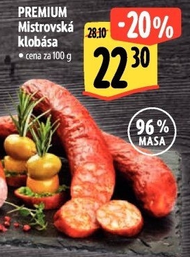 Dědova klobása mistrovská papriková Premium Albertovo uzenářství