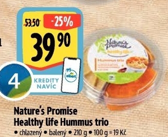 Hummus trio Healthy life Nature'