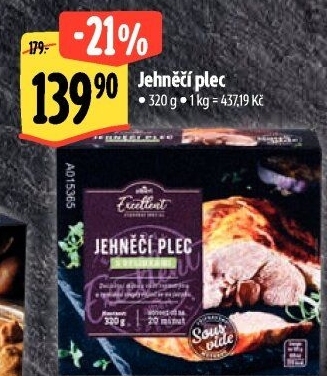 Jehněčí plec Sous vide Albert Excellent
