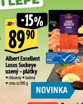 Losos Sockey uzený Albert Excellent
