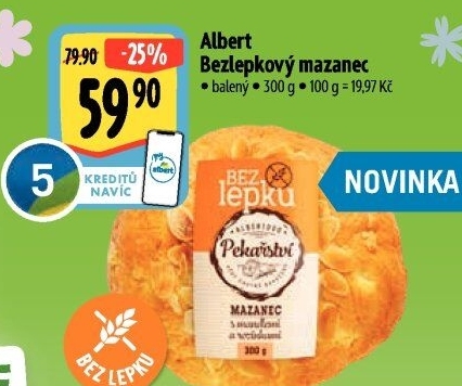 Mazanec bez lepku Albert