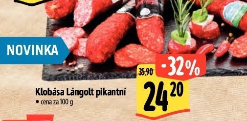 Pikantní klobása Lángolt