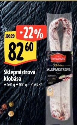 Sklepmistrova klobása Premium Albertovo uzenářství