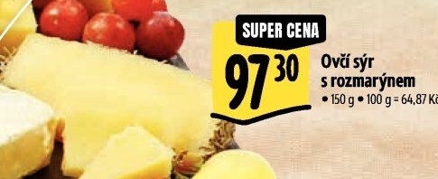 Sýr ovčí s rozmarýnem