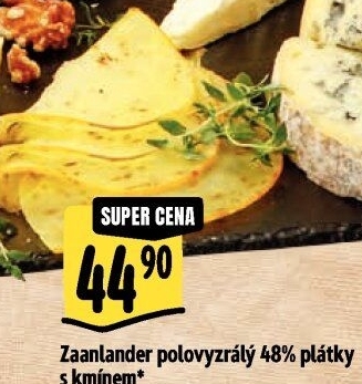 Sýr Zaanlander s kmínem 48 %