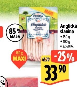 Anglická slanina Česká chuť