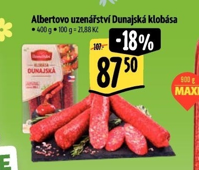 Dunajská klobása Albertovo uzenářství