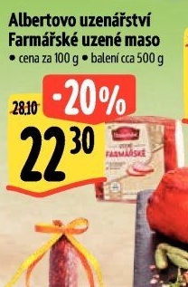 Farmářské uzené maso Albertovo uzenářství