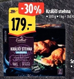 Králičí stehna Sous vide Albert Excellent