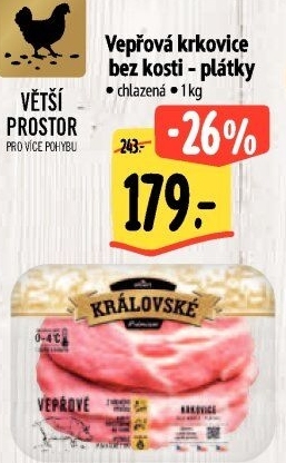 Královská vepřová krkovice bez kosti Premium Albert
