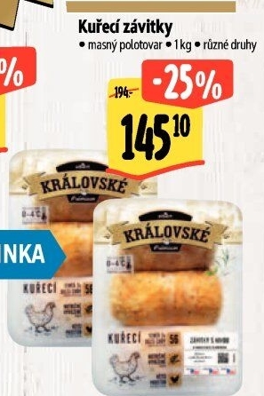 Kuřecí závitky královské Premium Albert