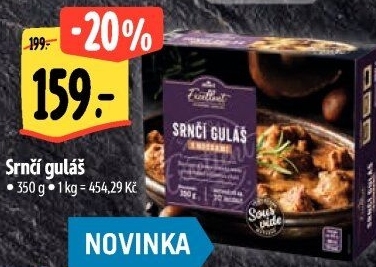 Srnčí guláš Sous vide Albert Excellent