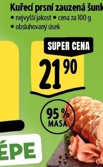 Šunka kuřecí prsní zauzená nejvyšší jakosti