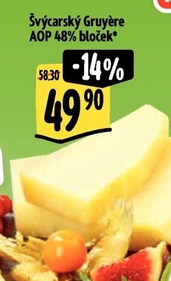 Sýr Gruyére švýcarský AOP 48%