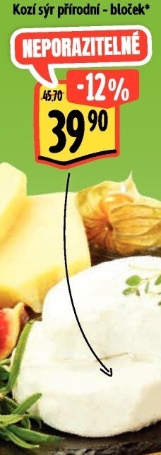 Sýr kozí přírodní