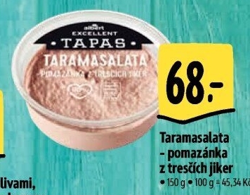 Tapas Taramasalata pomazánka z tresčích jater Albert Excelent