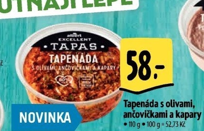 Tapenáda s olivami ančovičkami a kapary Albert Excellent