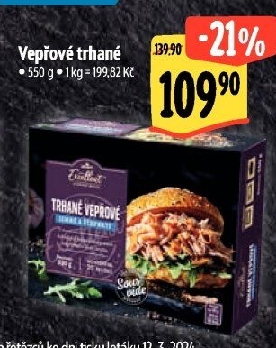 Vepřové trhané maso Sous vide Albert Excellent