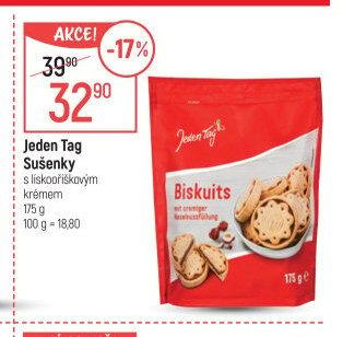 Jeden Tag Sušenky s lískooříškovým krémem