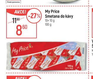 My Price Smetana do kávy