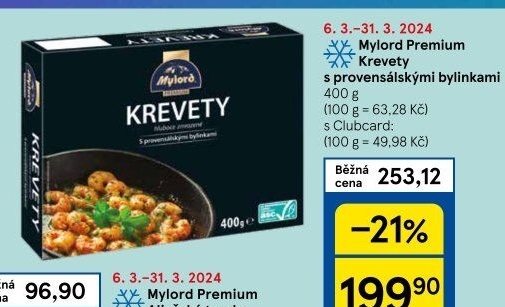 Krevety mražené Mylord Premium