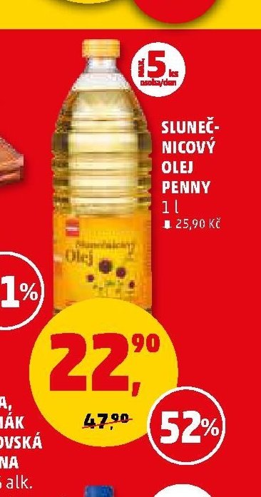 SLUNEČNICOVÝ OLEJ PENNY 1 l