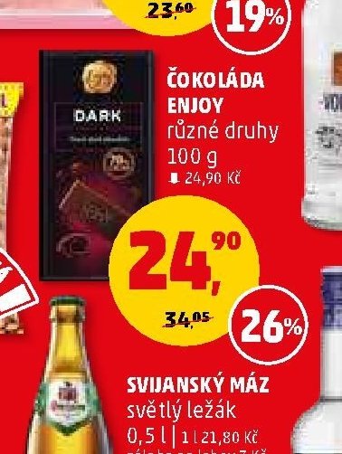 ČOKOLÁDA ENJOY různé druhy 100 g