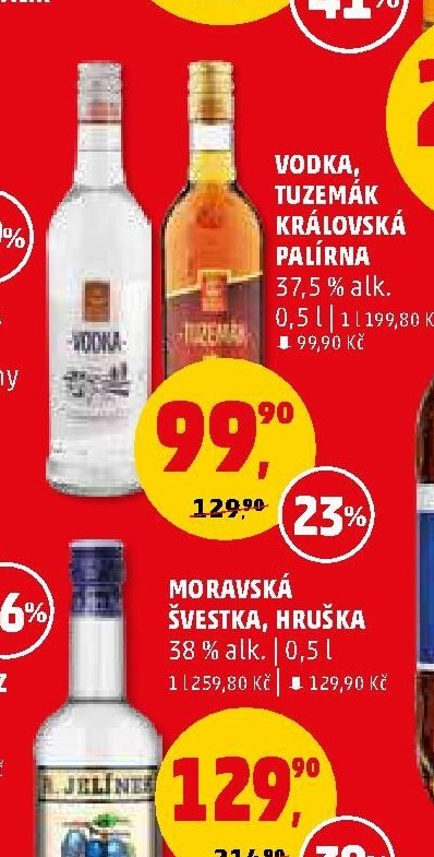 VODKA, TUZEMÁK KRÁLOVSKÁ PALÍRNA 0,5 l