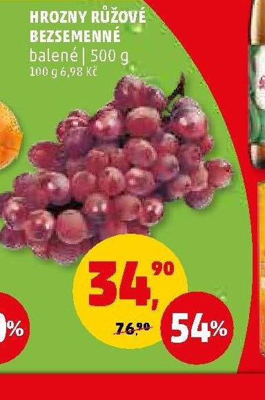 HROZNY RŮŽOVÉ balené 500 g