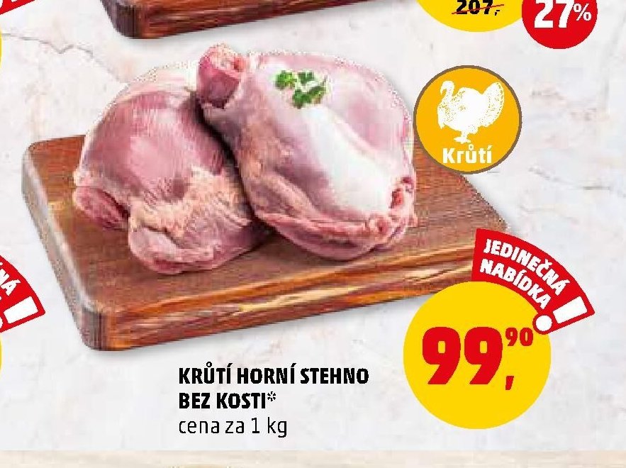 KRŮTÍ HORNÍ STEHNO BEZ KOSTI