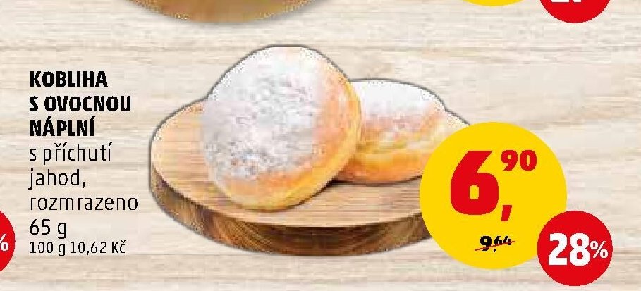 KOBLIHA S OVOCNOU NÁPLNÍ