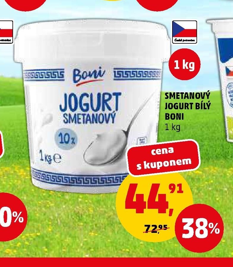 SMETANOVÝ JOGURT BÍLÝ BONI