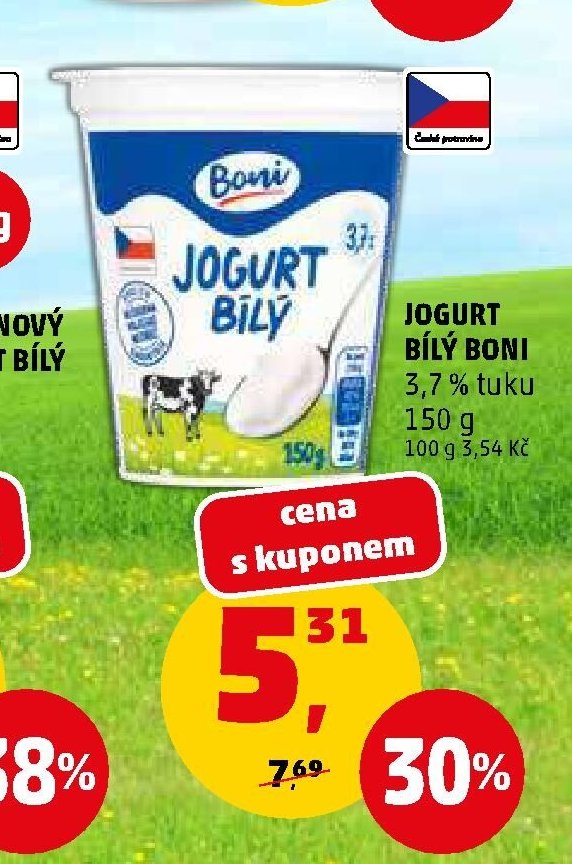 JOGURT BÍLÝ BONI