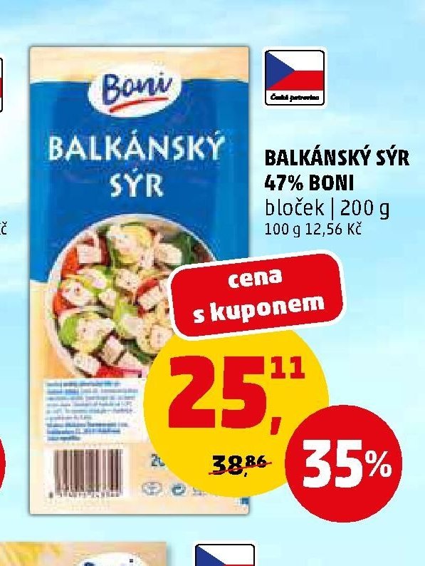 Balkánský sýr 47% Boni 200 g
