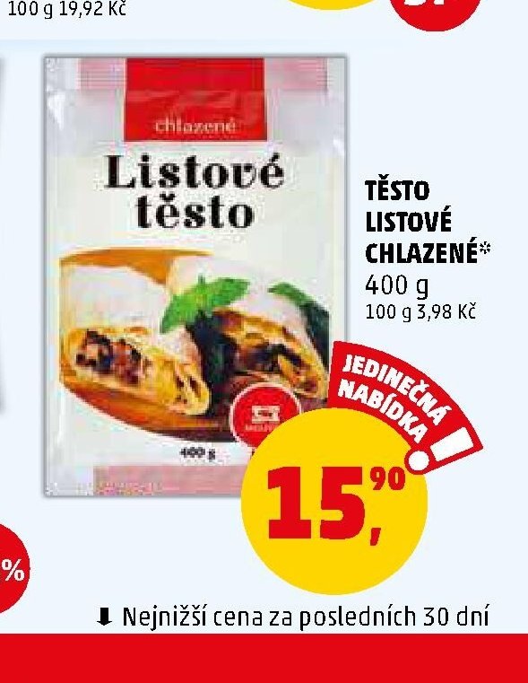 TĚSTO LISTOVÉ CHLAZENÉ