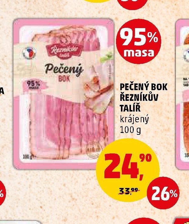 PEČENÝ BOK ŘEZNÍKŮV TALÍŘ krájený