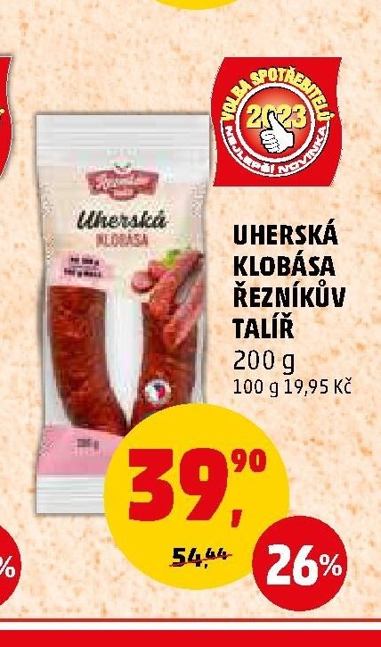 UHERSKÁ KLOBÁSA ŘEZNÍKŮV TALÍŘ