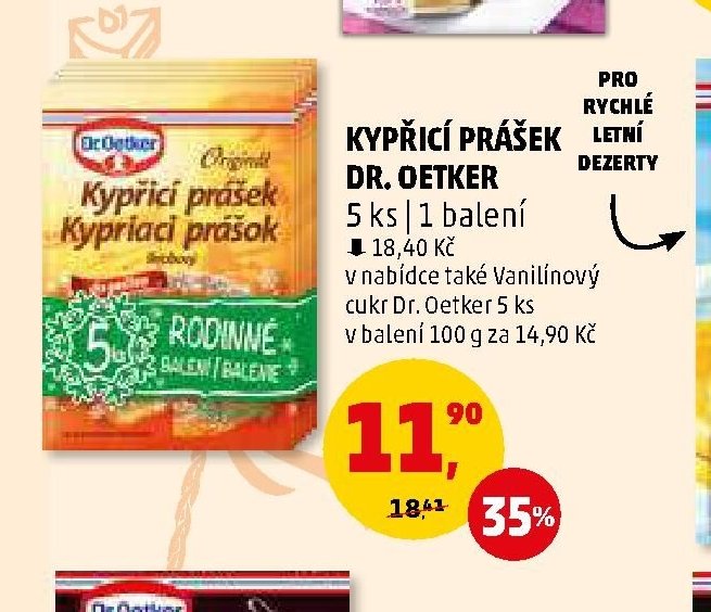 Kypřicí prášek Dr. Oetker