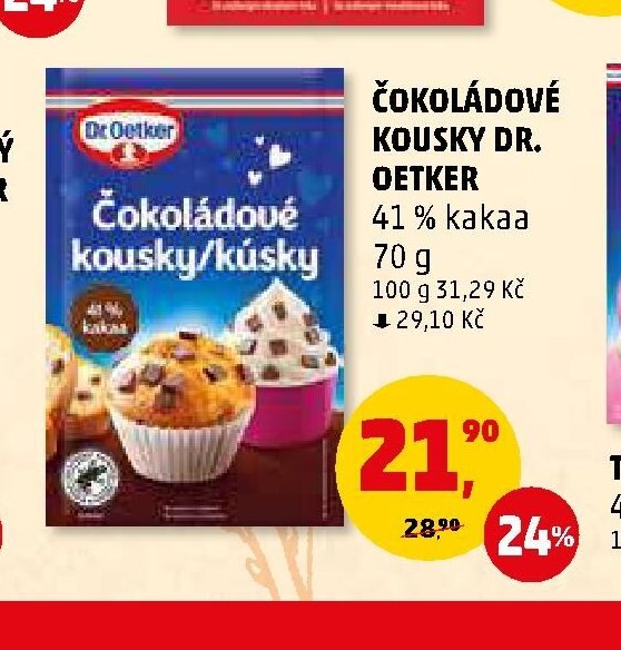 Čokoládové kousky Dr. Oetker