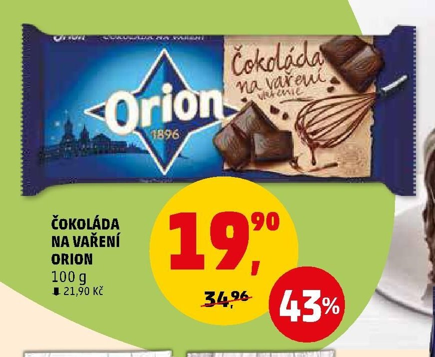 Čokoláda na vaření Orion