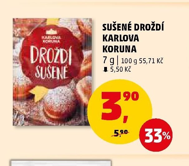 Sušené droždí Karlova Koruna