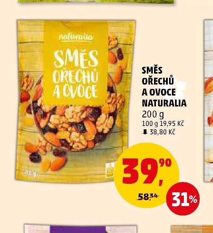 SMĚS OŘECHŮ A OVOCE NATURALIA