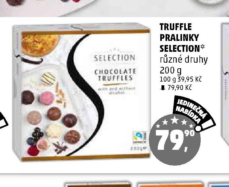 Truffle pralinky Selection