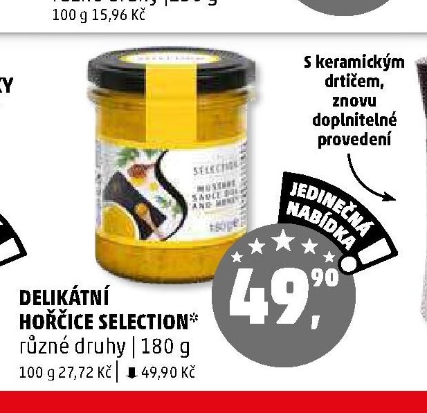 DELIKÁTNÍ HOŘČICE SELECTION