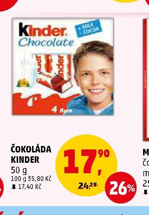 Čokoláda Kinder 50 g