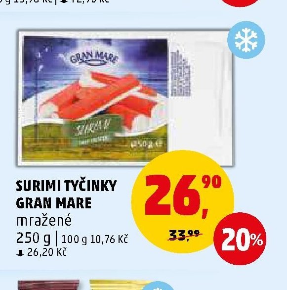 SURIMI TYČINKY GRAN MARE