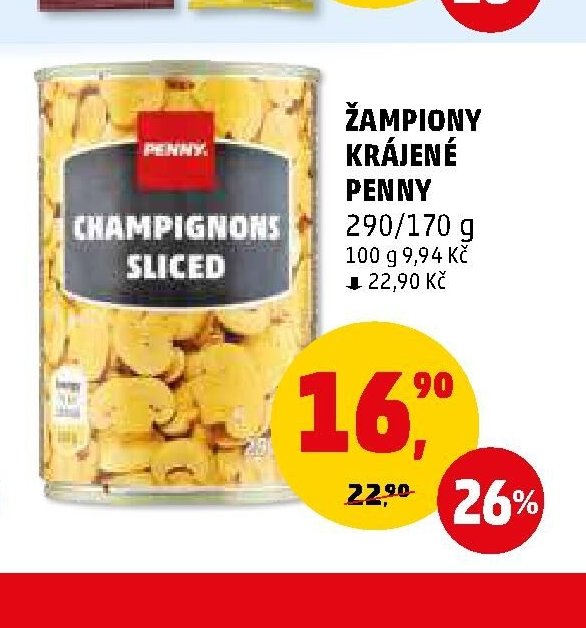 ŽAMPIONY KRÁJENÉ PENNY