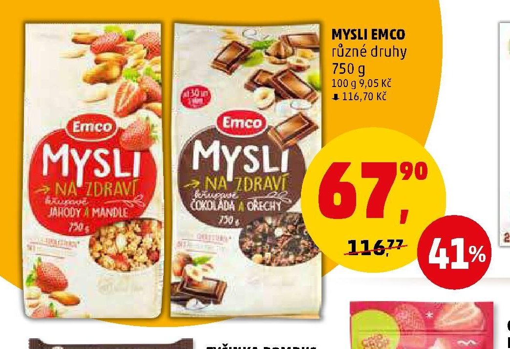 MYSLI EMCO různé druhy 750 g