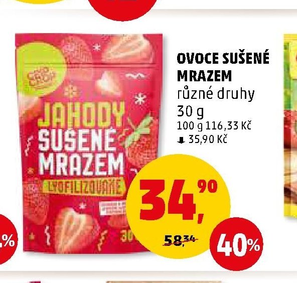 OVOCE SUŠENÉ MRAZEM různé druhy 30 g