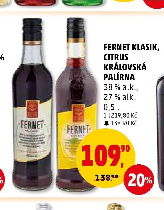 Fernet Klasik, Citrus, Královská palírna